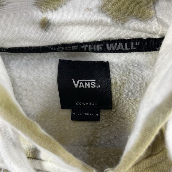 VANS TIE DYE HOODIE MENS 2XL PULLOVER SWEATSHIRT DRAWSTRING SKATE OFF THE WALL - Picture 4 of 8